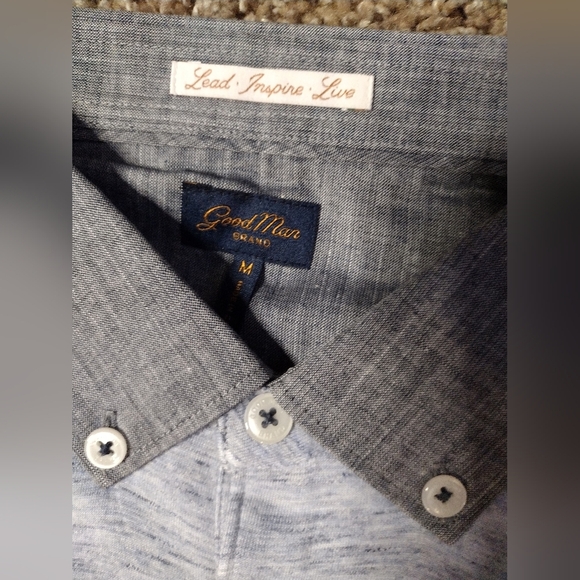 Good Man Brand Gray and Light Blue Polo Shirts NWT - Picture 6 of 7